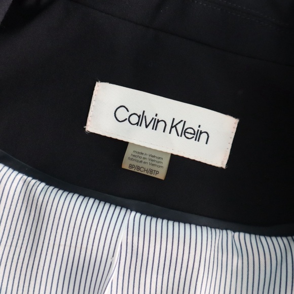 Calvin Klein Navy Button Blazer - Picture 15 of 16